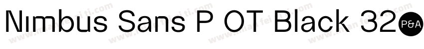 Nimbus Sans P OT Black 32774字体转换